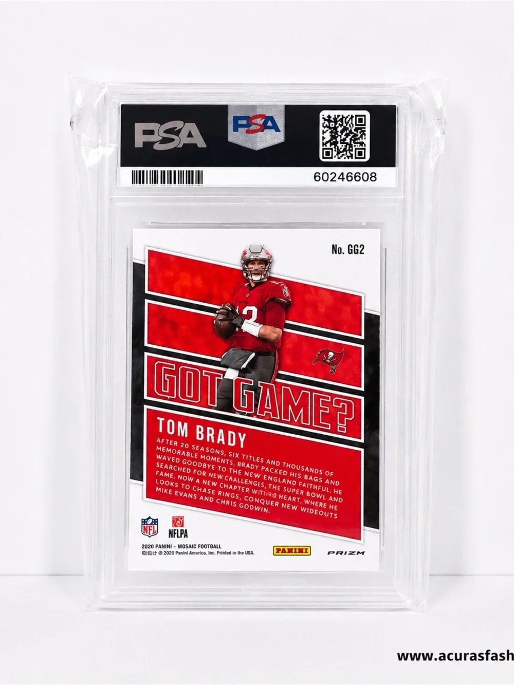 2020 Panini Mosaic Got Game? Green Mosaic Tom Brady PSA 10 Gem Mint #GG2 - Picture 2 of 2